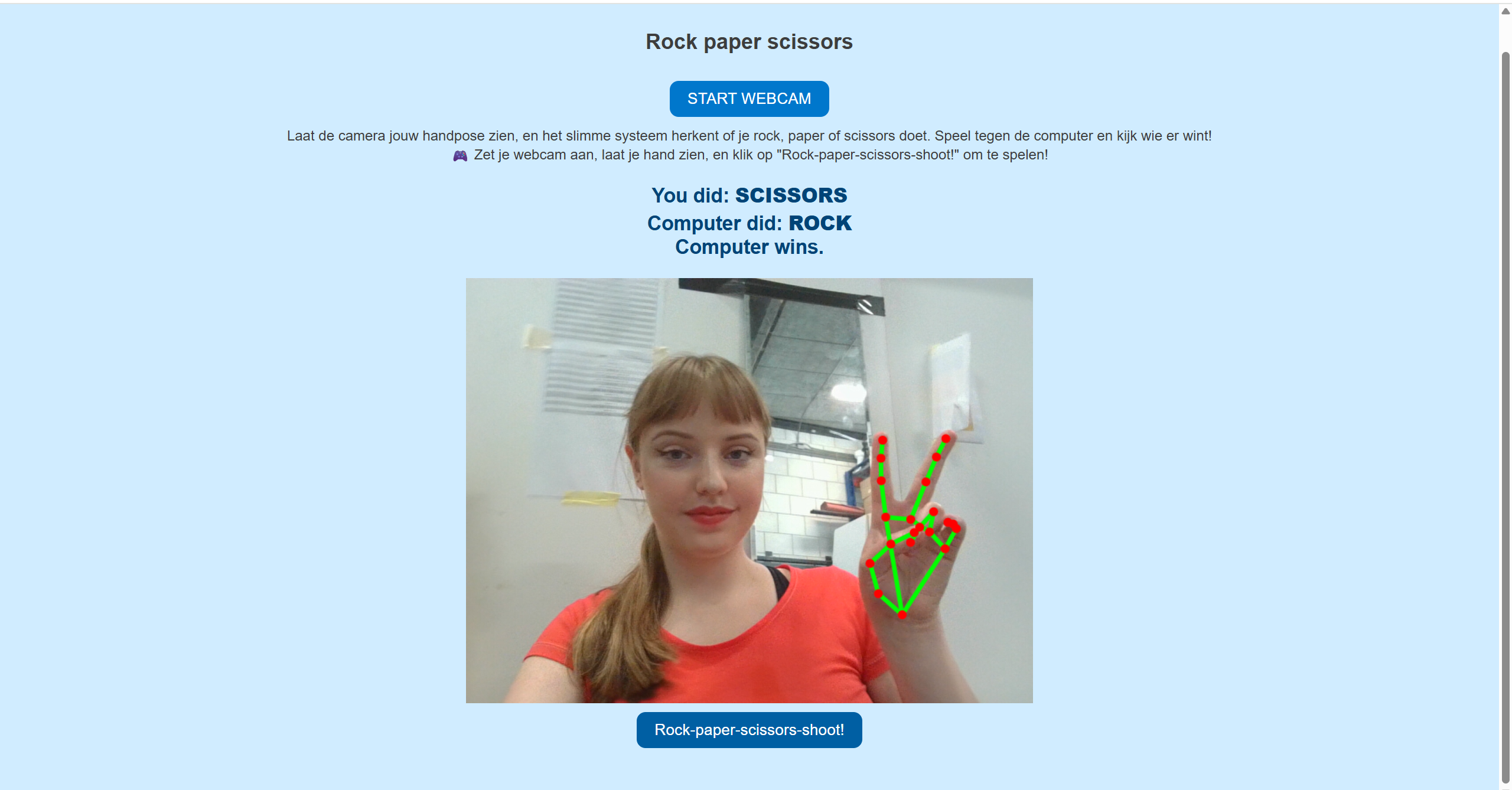 Rock paper scissors game